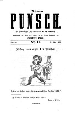 Münchener Punsch Sonntag 6. März 1859