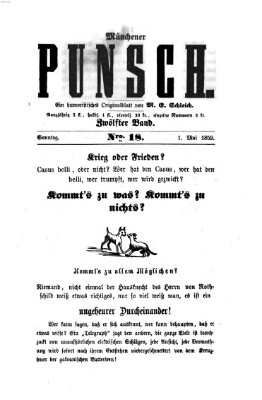 Münchener Punsch Sonntag 1. Mai 1859