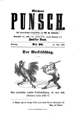 Münchener Punsch Sonntag 15. Mai 1859