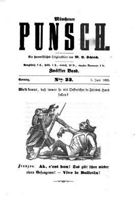 Münchener Punsch Sonntag 5. Juni 1859