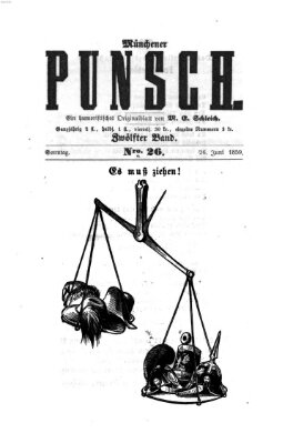 Münchener Punsch Sonntag 26. Juni 1859