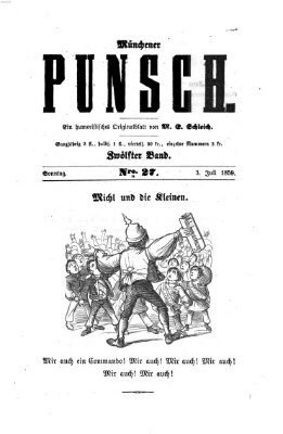 Münchener Punsch Sonntag 3. Juli 1859