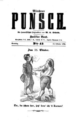 Münchener Punsch Sonntag 23. Oktober 1859