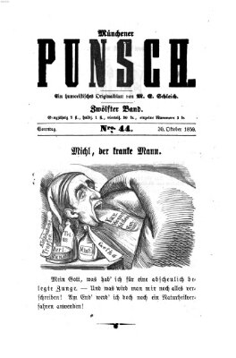 Münchener Punsch Sonntag 30. Oktober 1859