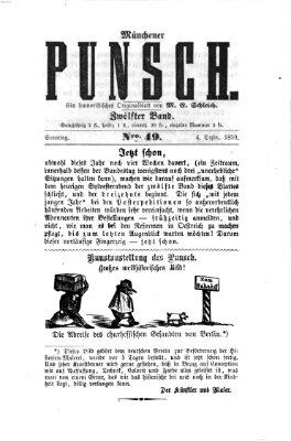 Münchener Punsch Sonntag 4. Dezember 1859