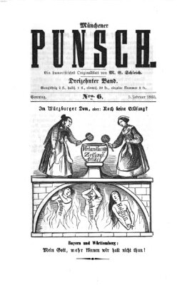 Münchener Punsch Sonntag 5. Februar 1860