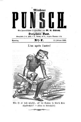 Münchener Punsch Sonntag 12. Februar 1860