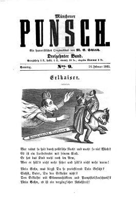 Münchener Punsch Sonntag 26. Februar 1860