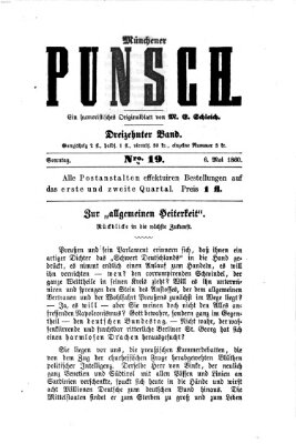 Münchener Punsch Sonntag 6. Mai 1860