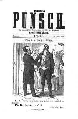 Münchener Punsch Sonntag 24. Juni 1860