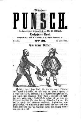 Münchener Punsch Sonntag 22. Juli 1860