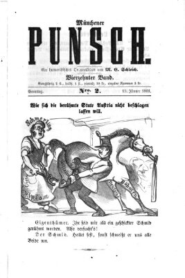 Münchener Punsch Sonntag 13. Januar 1861