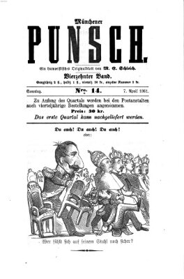 Münchener Punsch Sonntag 7. April 1861