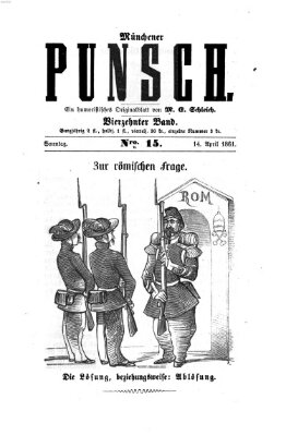 Münchener Punsch Sonntag 14. April 1861