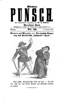 Münchener Punsch Sonntag 18. August 1861