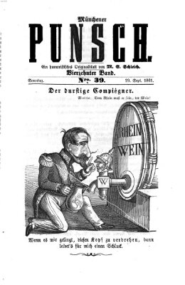 Münchener Punsch Sonntag 29. September 1861