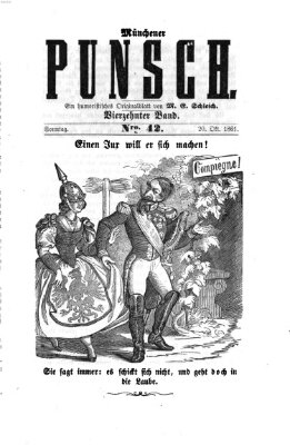 Münchener Punsch Sonntag 20. Oktober 1861