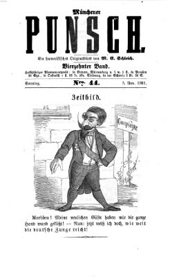 Münchener Punsch Sonntag 3. November 1861