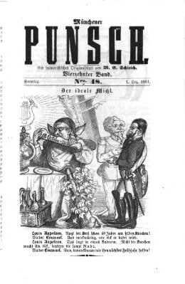 Münchener Punsch Sonntag 1. Dezember 1861