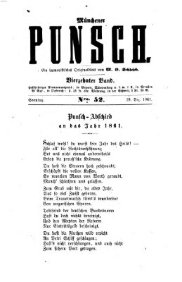 Münchener Punsch Sonntag 29. Dezember 1861