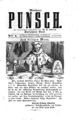 Münchener Punsch Sonntag 26. Januar 1862