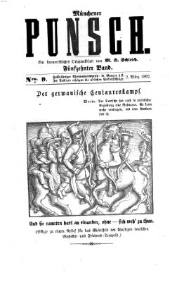 Münchener Punsch Sonntag 2. März 1862