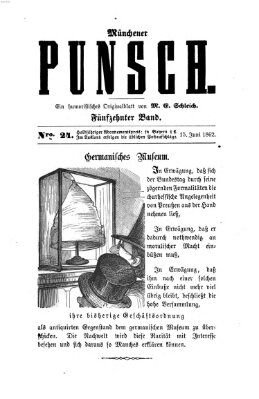 Münchener Punsch Sonntag 15. Juni 1862