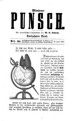 Münchener Punsch Sonntag 22. Juni 1862