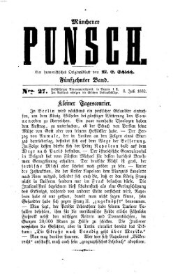 Münchener Punsch Sonntag 6. Juli 1862