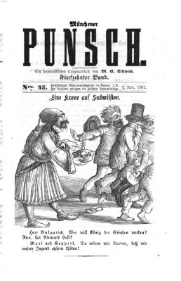 Münchener Punsch Sonntag 9. November 1862