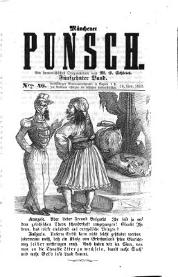 Münchener Punsch Sonntag 16. November 1862