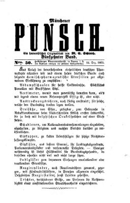 Münchener Punsch Sonntag 14. Dezember 1862