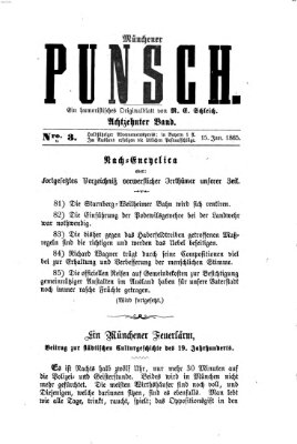 Münchener Punsch Dienstag 15. Januar 1856