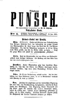 Münchener Punsch Dienstag 29. Januar 1856