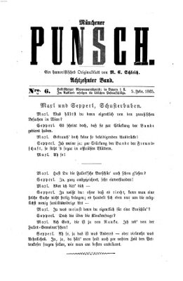 Münchener Punsch Dienstag 5. Februar 1856