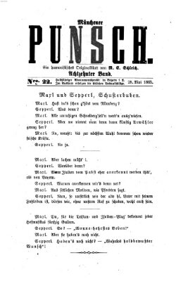 Münchener Punsch Mittwoch 28. Mai 1856