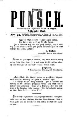 Münchener Punsch Mittwoch 11. Juni 1856