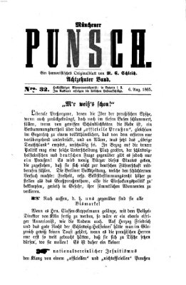 Münchener Punsch Mittwoch 6. August 1856