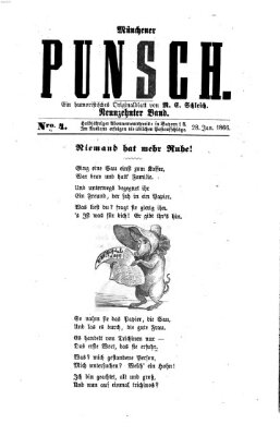 Münchener Punsch Sonntag 28. Januar 1866