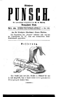 Münchener Punsch Sonntag 6. Mai 1866