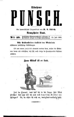 Münchener Punsch Sonntag 22. Juli 1866