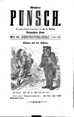 Münchener Punsch Sonntag 25. November 1866