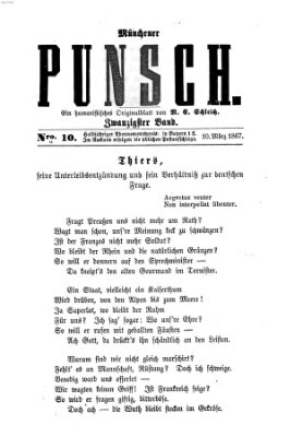 Münchener Punsch Sonntag 10. März 1867