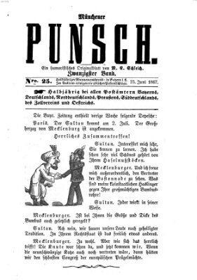 Münchener Punsch Sonntag 23. Juni 1867