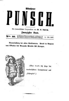 Münchener Punsch Sonntag 6. Oktober 1867