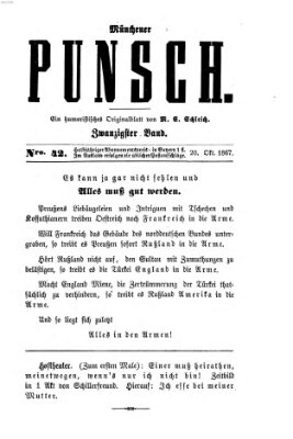 Münchener Punsch Sonntag 20. Oktober 1867