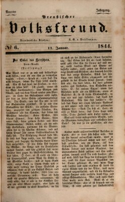 Preußischer Volksfreund Donnerstag 11. Januar 1844