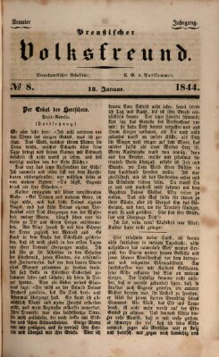 Preußischer Volksfreund Montag 15. Januar 1844