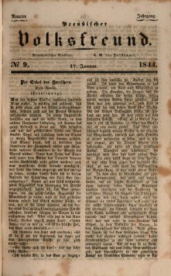 Preußischer Volksfreund Mittwoch 17. Januar 1844