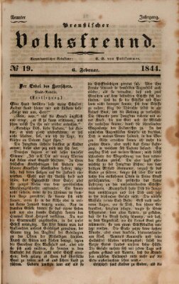 Preußischer Volksfreund Dienstag 6. Februar 1844